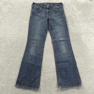 KUT Jeans Women 8 Blue Bootcut Western Y2K Baddie Trendy